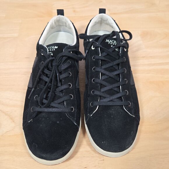 Macbeth x Switchfoot Men's Sz 10 Suede Black Y2K Skater Shoes Skate RARE - Picture 3 of 11